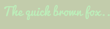Image with Font Color BCEDB9 and Background Color C2CCAB
